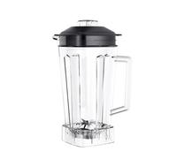 Fond De Tasse De Pichet De Pot De Récipient Carré De 2L Avec Couvercle De Lames Dentelées De Smoothies Sans BPA for Les Pièces De Rechange De Mélangeur Commercial
