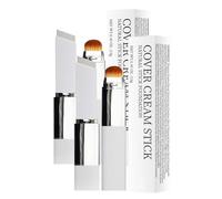 Fond De Teint 2-En-1 Avec Pinceau Intégré,Correcteur Illuminateur Base Maquillages,Teint Auto-Ajustable Universel,Couvrance Légère Modulables,Long Tenue Résistant à L'eau (2PCS)