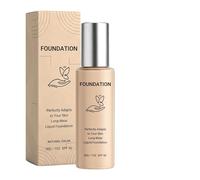 Fond de teint à changement de couleur pour peaux matures - 30 g - Maquillage hydratant et léger pour le visage avec pouvoir couvrant - Anti-cernes résistant à la transpiration - Pour peaux matures