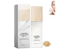 Fond de teint à effet caméléon pour peaux matures, fond de teint liquide hydratant et léger, perfecteur de teint pour le corps, teint chaud et impeccable toute la journée, convient à toutes (1PCS)