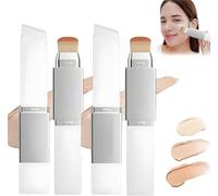 Fond de teint Color Changing Stick avec brosse,crème de recouvrement hydratante et légère,Fond De Teint Stick Essence,Creme Change,Hydratant,pour tous les types de peau