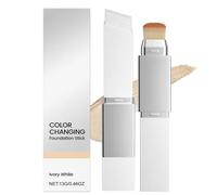 Fond De Teint Color Changing Stick Avec Brosse,Paris Teint Fusion,Crème De Recouvrement Hydratante Et Légère,Fond De Teint Coréen De Couleur,Fond De Téint Adaptatif Péau (1#Ivoire)