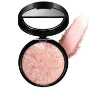 Fond de teint cuit pour peaux matures, poudre bronzante compacte Shimmer Brick, fond de teint poudre correcteur de teint éclat, longue tenue 24 h