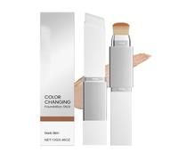 Fond de Teint Deep Shade 2 en 1 À Changement de Couleur - Retient L'humidité, Longue Durée, Peut Être Mélangé, Lisse, Avec Brosse Amovible(5pcs)