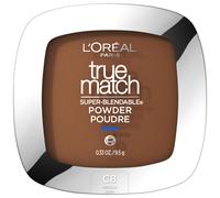 Fond de teint en poudre sans huile True Match Super Blendable de L'Or al Paris C8 Medium Deep 0,33 oz L'emballage peut varier