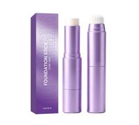Fond De Teint En Stick 2-En-1 Avec Pinceau Estompeur IntéGré - Couvrance LéGèRe Et Modulable Pour Peaux Matures - Base Longue Tenue Pour Un Fini Naturel Sur Tous Types De Peau (Peau foncée)