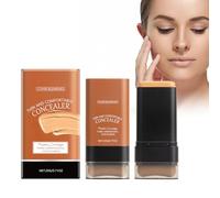 Fond De Teint en Stick Mat avec Pinceau - Couverture Longue Durée, Facile à Appliquer, Correcteur Fin et Confortable (Couleur Du Blé)