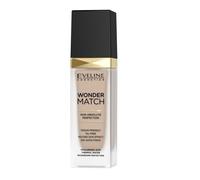Fond de teint - EVELINE COSMETICS - Wonder Match - Longue tenue - Acide hyaluronique - 30ml