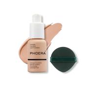 Fond de teint Full Coverage, correcteur de teint Full Coverage Flawless Cream lisse, durable, 30 ml, 24HR Matte Oil Control (103# Warm Peach)