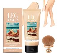 Fond De Teint Jambes,Maquillage Corporel Waterproof,Fond De Teint Essence with Brush,Leg Makeup,Long-Lasting Body Coverage Perfector,Maquillage pour le Teints(1#)