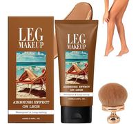 Fond De Teint Jambes,Maquillage Corporel Waterproof,Fond De Teint Essence with Brush,Leg Makeup, Long-Lasting Body Coverage Perfector,Maquillage pour le Teints(3#)