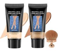 Fond De Teint Jambes Waterproof,Fond De Teint Essence,Fond De Teint Liquide Corps,Fond De Teint Couvrant Imperfections,Crème De Maquillage,Fond De Teint Imperméable Pour Maquillage (Light+Tan)