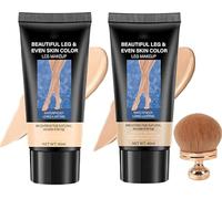 Fond De Teint Jambes Waterproof,Fond De Teint Essence,Fond De Teint Liquide Corps,Fond De Teint Couvrant Imperfections,Crème De Maquillage,Fond De Teint Imperméable Pour Maquillage (Light+Natural)