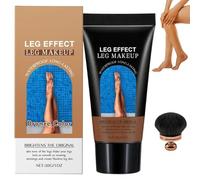 Fond de Teint Jambes Waterproof Leg Makeup with Brush,Maquillage Corps Waterproof,Fond de Teint Corps Waterproof,Body Coverage Perfector Long-Lasting Sweat-Proof Coverage Concealer,100G (Bronze)