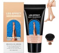 Fond de Teint Jambes Waterproof Leg Makeup with Brush,Maquillage Corps Waterproof,Fond de Teint Corps Waterproof,Body Coverage Perfector Long-Lasting Sweat-Proof Coverage Concealer,100G (Natural)