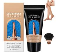 Fond de Teint Jambes Waterproof Leg Makeup with Brush,Maquillage Corps Waterproof,Fond de Teint Corps Waterproof,Body Coverage Perfector Long-Lasting Sweat-Proof Coverage Concealer,100G (Wheat)