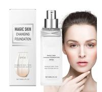 Fond de Teint Liquide à Changement de Couleur,Fond de Teint à Changement de Couleur - Fond de Teint Hydratant Teint Chaud - Fond de Teint Liquide Peau Longue Durée pour Femme, Vieille Femme, Petite Am