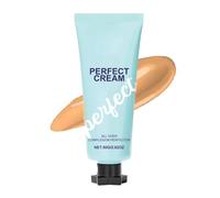 Fond De Teint Liquide,Beauty Creme All-Over Complexion Perfector,Teinte De Peau Waterproof Et Résistante Au Transfert,Fond De Teint Crème Cclongue Tenue,Anti-Cernes (Teint Moyen, 80g)