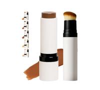 Fond de teint liquide coréen changeant de couleur avec applicateur amovible, fond de teint coréen hydratant léger en stick, anti-cernes à double embout pour une couvrance légère et longue tenue