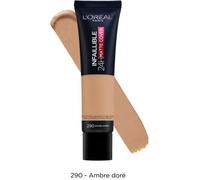Fond de Teint L'OREAL PARIS Infaillible 24H Matte Cover Haute Couvrance Matifiant/Léger 290 Ambre Doré