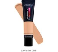Fond de Teint L'OREAL PARIS Infaillible 24H Matte Cover Haute Couvrante Matifiant/Léger 200 Sable Doré