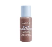 Fond de teint LUMENE Blur Even Cover | Fond de teint liquide léger à couvrance élevée avec un fini mat éclatant | Tenue 16 heures | Niacinamide et myrtille nordique | Sans parfum | Teinte 9 | 30 ml
