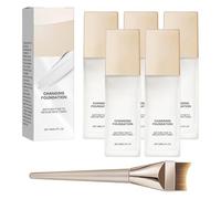Fond de teint magique QPJUVC à effet changeant pour peaux matures - Base de maquillage BB crème légère et longue tenue, correcteur, teint chaud impeccable toute la journée (5)