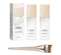 Fond de teint magique QPJUVC à effet changeant pour peaux matures - Base de maquillage BB crème légère et longue tenue, correcteur, teint chaud impeccable toute la journée (2)