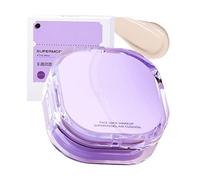 Fónd de teint mat - 25 g longue tenue | Fónd de teint mat pour peau grasse, Lot de 1, Coussin de correcteur imperméable à couverture totale pour peau mixte, Maquillage contrôle de sébum pour mariage e