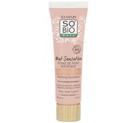 LÉA NATURE SO BiO étic| Fond de teint matifiant certifié Bio - Mat Sensation |Vanille rosé | Unifie & Matifie le teint |Fini mat & poudré | Poudre de Riz Bio matifiante | Vegan| Made in France |30 ml