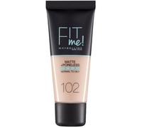 Fond de teint - Maybelline - Fit Me - 102 Ivoire Clair - 30ml - Peaux normales à grasses