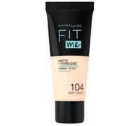Fond de teint - Maybelline - Fit Me - 104 Soft Ivory - 30ml - Peaux normales à grasses