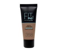 Maybelline New-York - Fond de teint Fluide Fit Me Matte & Poreless - Peaux normales à grasses - Teinte : 358 Café au Lait - 30 ml
