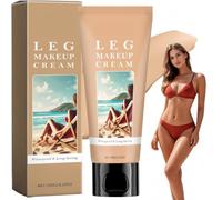 Fond de teint pour jambes et corps, waterproof, non-transfert, couverture totale, longue tenue, masque veines et imperfections, hydratant. (Natural Shade)