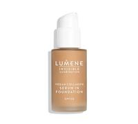 Fond de teint sérum teinté Invisible Illumination LUMENE | SPF 30 | Teinte 05 | Couverture légère et lumineuse | Enrichi en collagène végétalien et en acide hyaluronique | Végétalien | 30 ml
