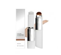 Fond de Teint Stick 2-en-1, Auto-Adaptatif & Hydratant, Couvrance Modulable, Fini Naturel et Radiant, Pinceau Intégré, Pour Tous Types de Peau (Peau Foncée)