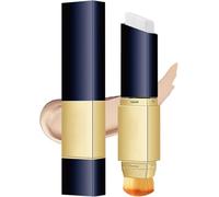 Fond de teint stick changeant de couleur 2 en 1 avec pinceau, anti-cernes couvrance totale, waterproof et résistant à la transpiration, pour un maquillage naturel