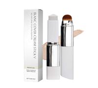 Fond de Teint Stick Coréen 2 en 1 Changeant de Couleur - Correcteur de Teint Adaptatif avec Pinceau Intégré, Maquillage Naturel Longue Tenue, Hydratant et Lumineux, Teinte Naturelle