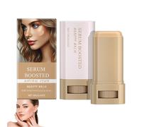 Fond de teint stick correcteur hydratant, baume de beauté, sérum teinté, couvrance totale, fini naturel, couvre les taches brunes, lisse les ridules, unifie le teint (Couleur naturelle)