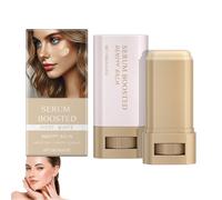 Fond de teint stick correcteur hydratant, baume de beauté, sérum teinté, couvrance totale, fini naturel, couvre les taches brunes, lisse les ridules, unifie le teint (Blanc ivoire)