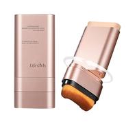 Fond de Teint Stick Flawless Eraser, Fond de Teint Hydratant Coréen avec Brosse Intégrée, Couverture Moyenne à Totale Légère et Modulable pour un Fini Naturel (Ivoire, 1 pièce)