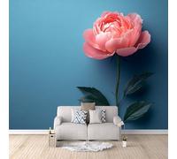 Fond D'Écran 3D Mural Fleurs 300x210 cm, Rose Papier Peint Panoramique Effet 3D,Non-tissées Photo papier peint, pour Moderne Salon Chambre TV Fond