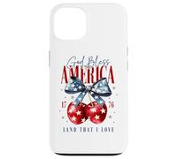 Fond d'écran God Bless America 1776 Terre Que J'aime Coque pour iPhone 13