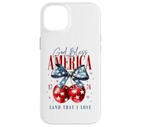 Fond d'écran God Bless America 1776 Terre Que J'aime Coque pour iPhone 14 Plus