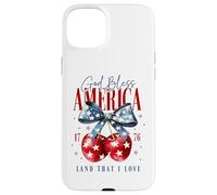 Fond d'écran God Bless America 1776 Terre Que J'aime Coque pour iPhone 15 Plus