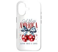 Fond d'écran God Bless America 1776 Terre Que J'aime Coque pour iPhone 17