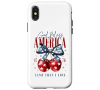 Fond d'écran God Bless America 1776 Terre Que J'aime Coque pour iPhone X/XS