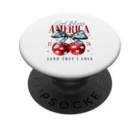 Fond d'écran God Bless America 1776 Terre Que J'aime PopSockets PopGrip Adhésif