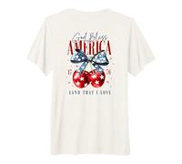 Fond d'écran God Bless America 1776 Terre Que J'aime T-Shirt Haut de Gamme