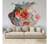 Fond D'Écran Mural Photo Home Fond D'Écran Photo 3D Personnalisé Fond D'Écran Mural Vase en céramique Salon Tv Fond Mur Tissu non tissé Non-Adhésif Affiches Murales 350x256 cm